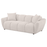 Destino Chenille Upholstered Splayed Arm Sofa Greige - 509301