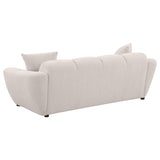 Destino Chenille Upholstered Splayed Arm Sofa Greige - 509301
