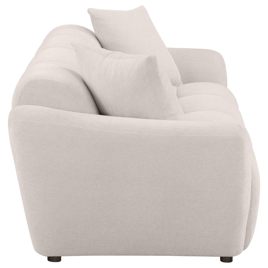 Destino Chenille Upholstered Splayed Arm Sofa Greige - 509301