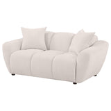 Destino Chenille Upholstered Splayed Arm Loveseat Greige - 509302