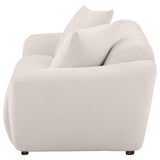 Destino Chenille Upholstered Splayed Arm Loveseat Greige - 509302