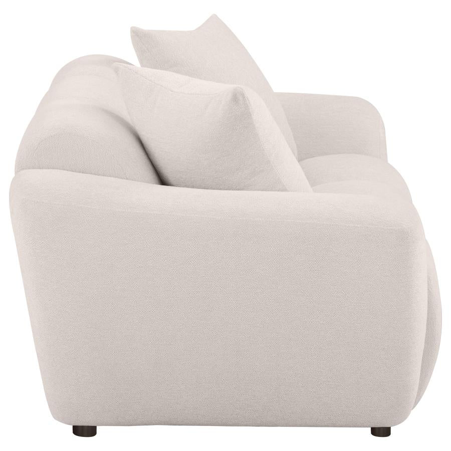 Destino Chenille Upholstered Splayed Arm Loveseat Greige - 509302