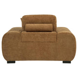 Octavia Upholstered Track Arm Accent Chair Amber - 509343
