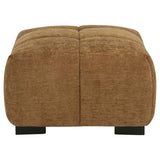 Octavia Upholstered Rectangular Ottoman Amber - 509344