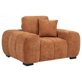 Octavia Upholstered Track Arm Accent Chair Orange - 509353