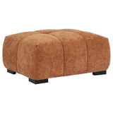 Octavia Upholstered Rectangular Ottoman Orange - 509354