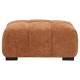 Octavia Upholstered Rectangular Ottoman Orange - 509354
