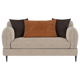 Jade 2-piece Chenille Upholstered Sofa Set Latte - 509411-S2