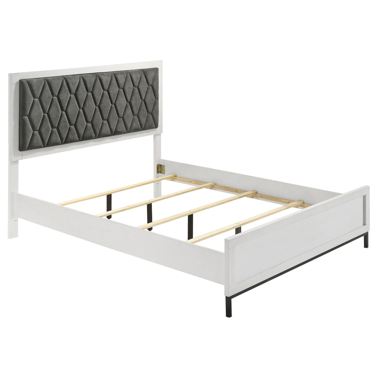 Taraval - Queen Upholstered Panel Bed - White