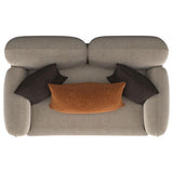 Jade Chenille Upholstered Sculpted Track Arm Loveseat Latte - 509412