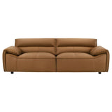 Buxton Top Grain Leather Upholstered Sofa Orange - 509501