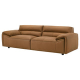Buxton Top Grain Leather Upholstered Sofa Orange - 509501