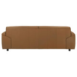 Buxton Top Grain Leather Upholstered Sofa Orange - 509501