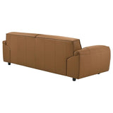 Buxton Top Grain Leather Upholstered Sofa Orange - 509501