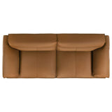 Buxton Top Grain Leather Upholstered Sofa Orange - 509501