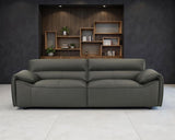 Buxton Top Grain Leather Upholstered Sofa Graphite - 509504