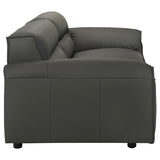 Buxton Top Grain Leather Upholstered Sofa Graphite - 509504