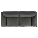Buxton Top Grain Leather Upholstered Sofa Graphite - 509504