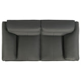 Buxton Top Grain Leather Upholstered Loveseat Graphite - 509505