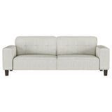 Deerhurst 2-piece Upholstered Track Arm Sofa Set Greige - 509647-S2