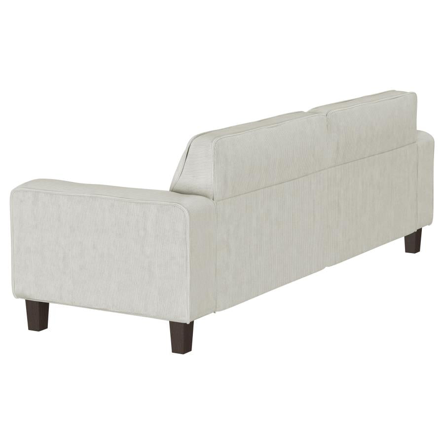 Deerhurst 2-piece Upholstered Track Arm Sofa Set Greige - 509647-S2