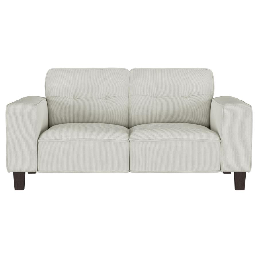 Deerhurst 2-piece Upholstered Track Arm Sofa Set Greige - 509647-S2