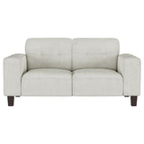 Deerhurst 2-piece Upholstered Track Arm Sofa Set Greige - 509647-S2