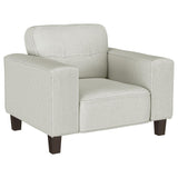 Deerhurst 3-piece Upholstered Track Arm Sofa Set Greige - 509647-S3