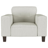 Deerhurst 3-piece Upholstered Track Arm Sofa Set Greige - 509647-S3