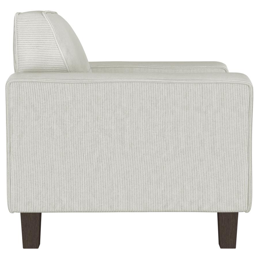 Deerhurst 3-piece Upholstered Track Arm Sofa Set Greige - 509647-S3