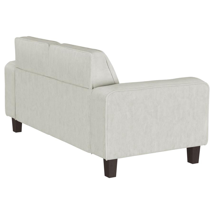 Deerhurst Upholstered Track Arm Tufted Loveseat Greige - 509648