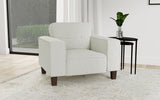 Deerhurst Upholstered Track Arm Tufted Accent Chair Greige - 509649