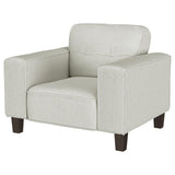 Deerhurst Upholstered Track Arm Tufted Accent Chair Greige - 509649