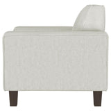 Deerhurst Upholstered Track Arm Tufted Accent Chair Greige - 509649