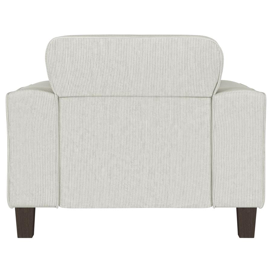 Deerhurst Upholstered Track Arm Tufted Accent Chair Greige - 509649