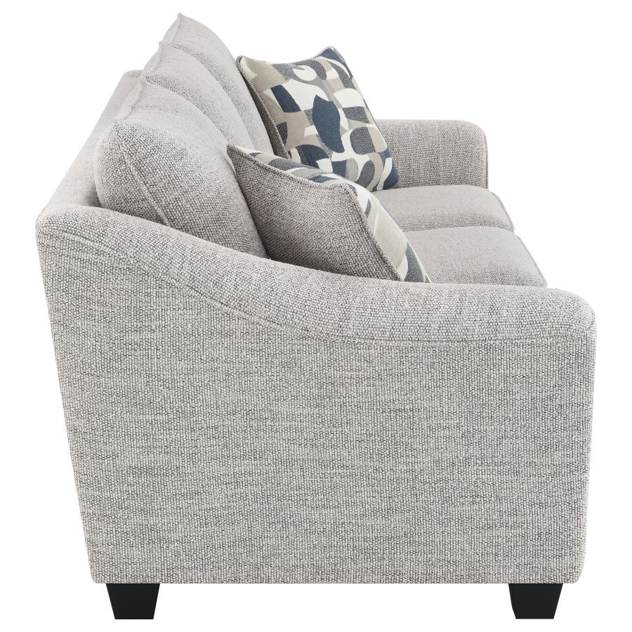 Tomkins 2-piece Boucle Upholstered Sofa Set Light Grey - 509671-S2