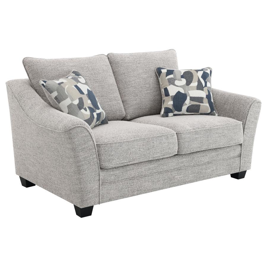 Tomkins 2-piece Boucle Upholstered Sofa Set Light Grey - 509671-S2