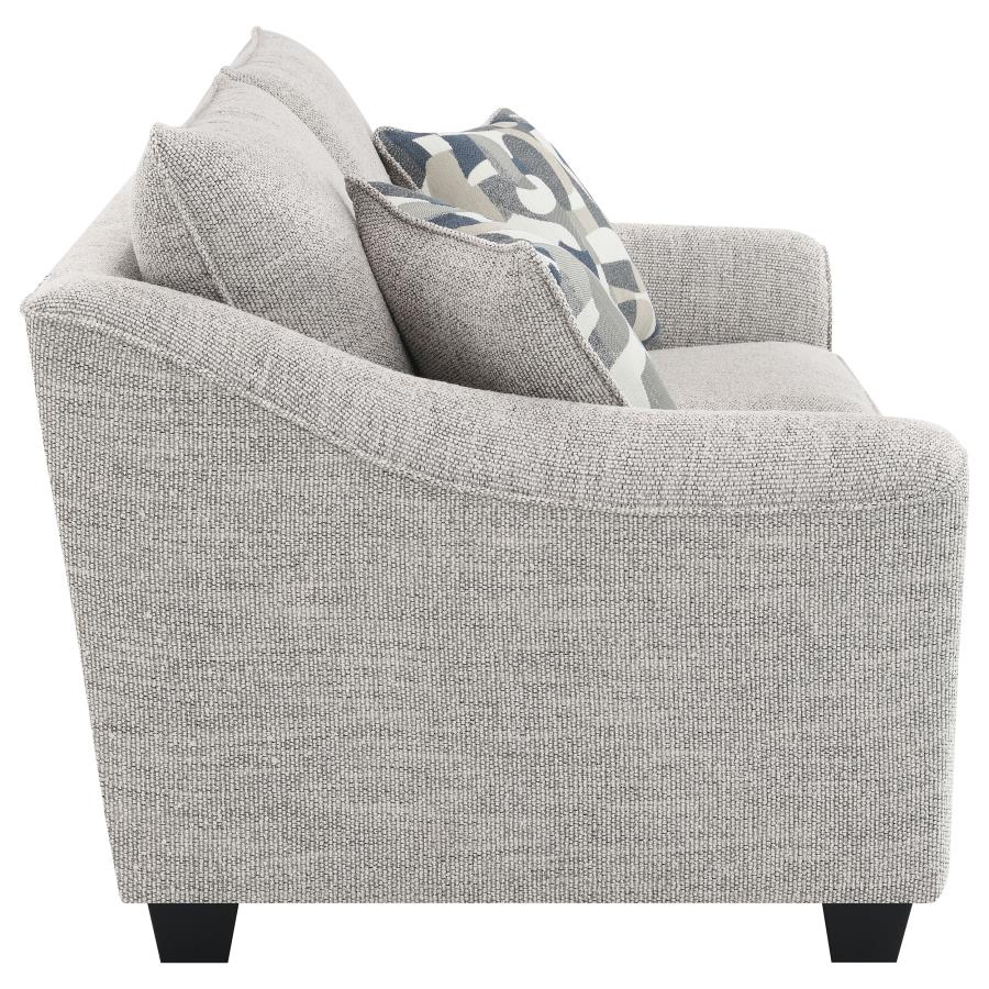 Tomkins 2-piece Boucle Upholstered Sofa Set Light Grey - 509671-S2