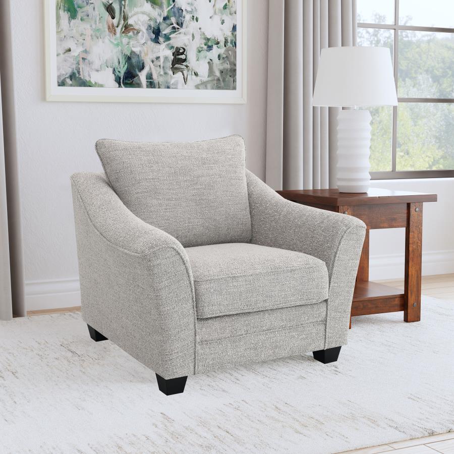 Tomkins Boucle Upholstered Chair Light Grey - 509673