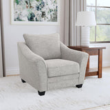 Tomkins Boucle Upholstered Chair Light Grey - 509673