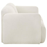 Dorset 2-piece Upholstered Round Track Arm Sofa Set White - 509811-S2