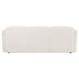 Dorset Fabric Upholstered Round Track Arm Sofa White - 509811