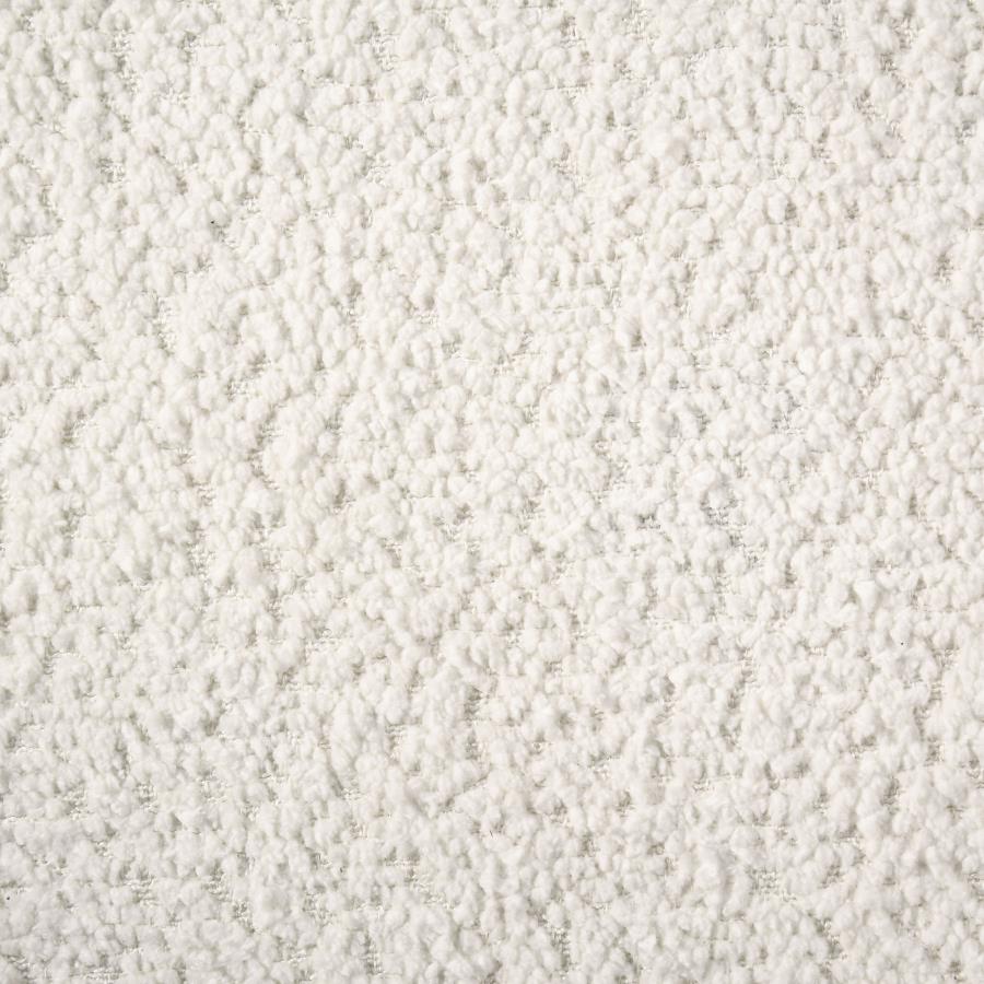 Dorset Fabric Upholstered Round Track Arm Accent Chair White - 509813