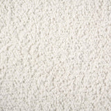 Dorset Fabric Upholstered Round Track Arm Accent Chair White - 509813