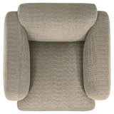 Dorset 3-piece Upholstered Round Track Arm Sofa Set Brown - 509814-S3