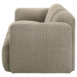 Dorset Fabric Upholstered Round Track Arm Sofa Brown - 509814