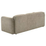 Dorset Fabric Upholstered Round Track Arm Sofa Brown - 509814