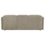 Dorset Fabric Upholstered Round Track Arm Sofa Brown - 509814