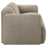 Dorset Fabric Upholstered Round Track Arm Sofa Brown - 509814