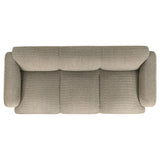 Dorset Fabric Upholstered Round Track Arm Sofa Brown - 509814